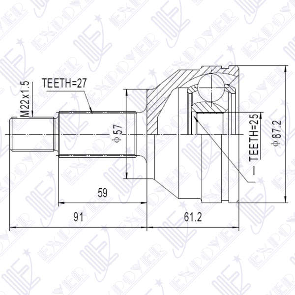 KIT HOMOCINETICA LARA                   MONDEO 96/