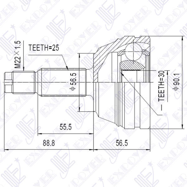 KIT HOMOCINETICA LARA             ESCORT/ORION 1.8