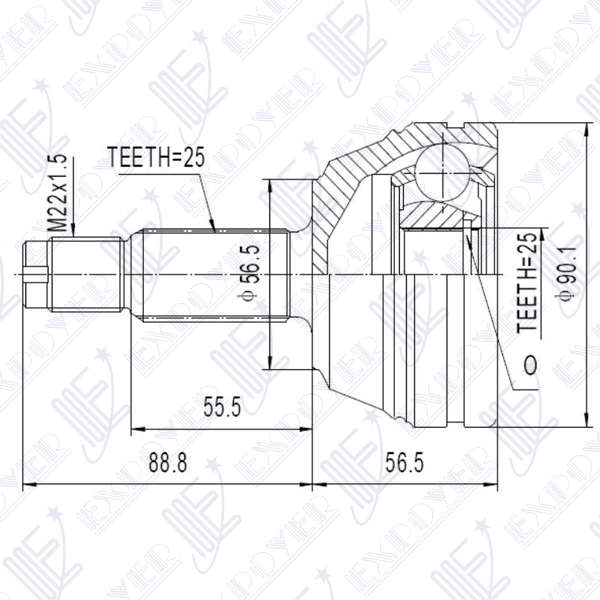 KIT HOMOCINETICA LARA                   ESCORT T/D