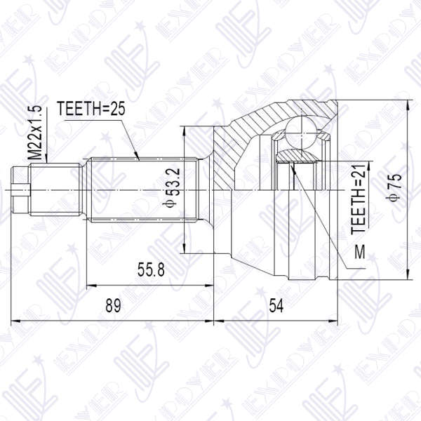 KIT HOMOCINETICA LARA  FIESTA 02/ ECOSPORT