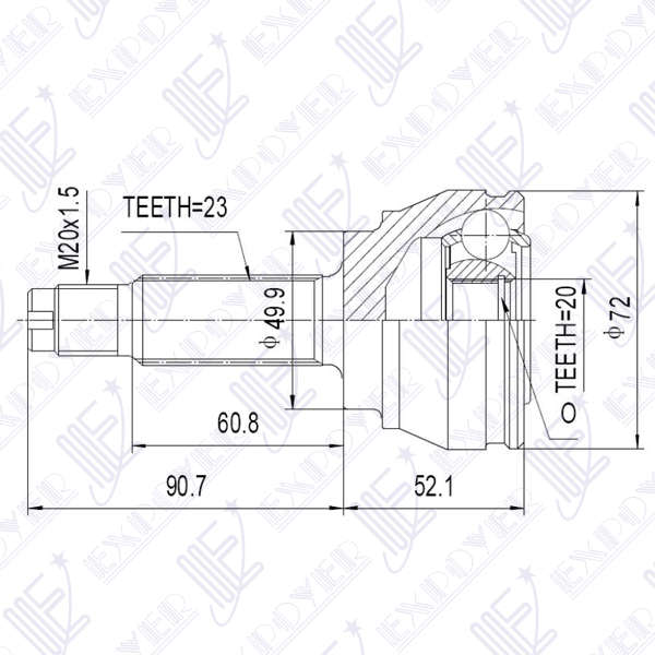 KIT HOMOCINETICA LARA                 ORION/FIESTA