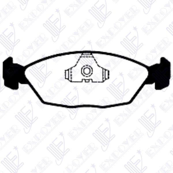 JUEGO PAST.FRENO EXPOYER (8062) GALAXY 2.3 93/95