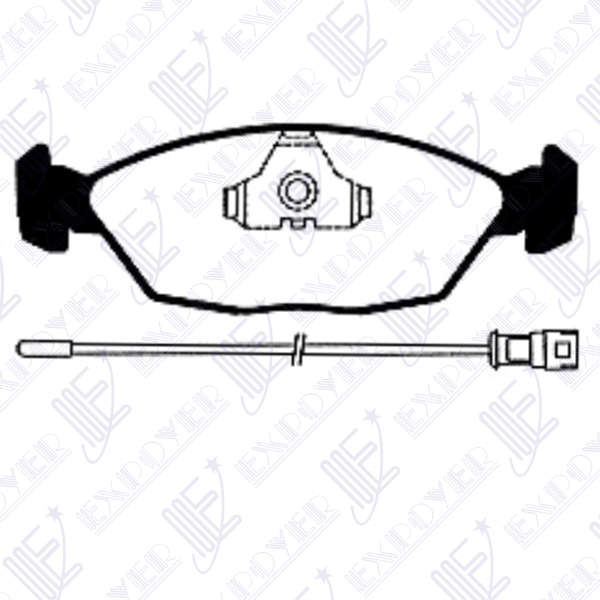 JUEGO PAST.FRENO EXPOYER (8063) GALAXY 2.3 C/SENS.