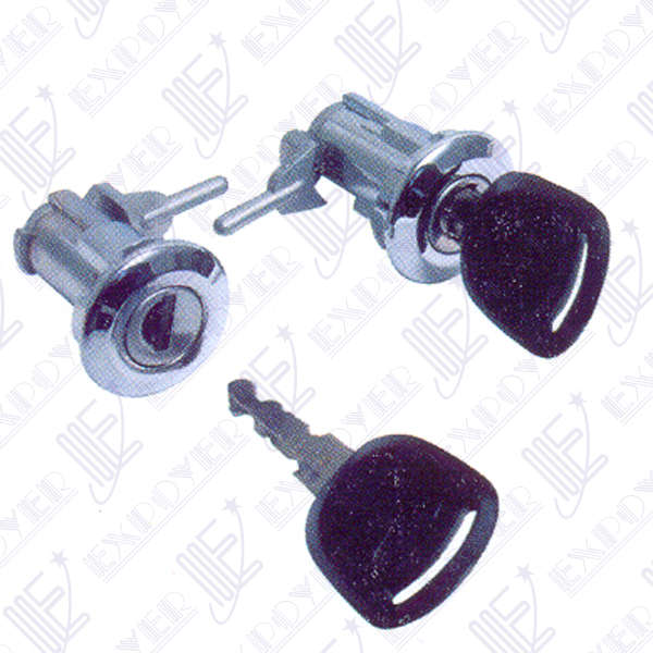 JUEGO CILINDROS DE PUERTA (LLAVE NEGRA) F-100 /75