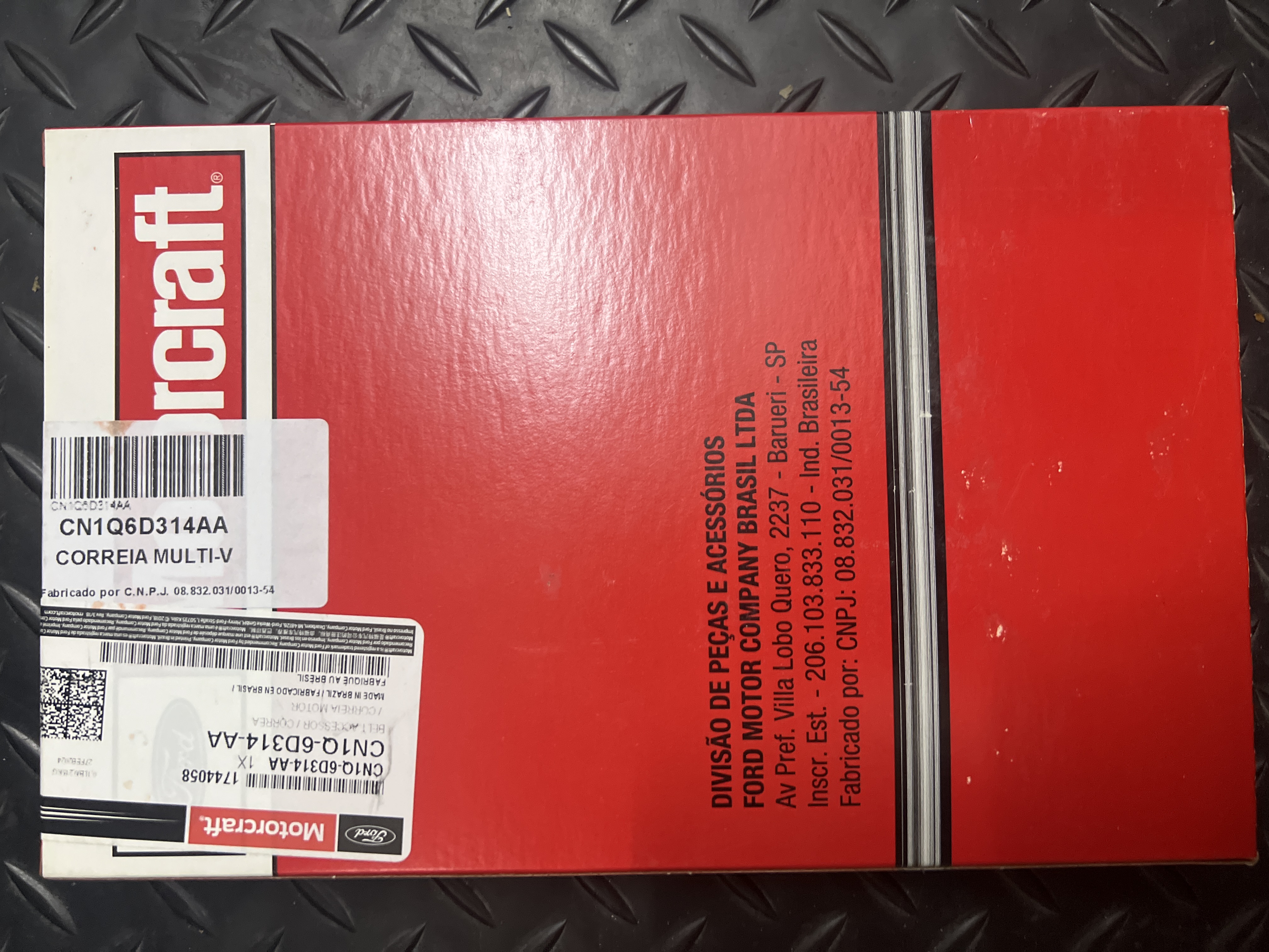 CORREA MANDO ECOSP 12/-- FIESTA --/12 KA 16/ FOCUS 13/-- SIGMA 1.6 ELASTICA HERRAM = 1692105 BRASILEROS 6pk1030  KINETIC (NO FOCUS II 1.6)