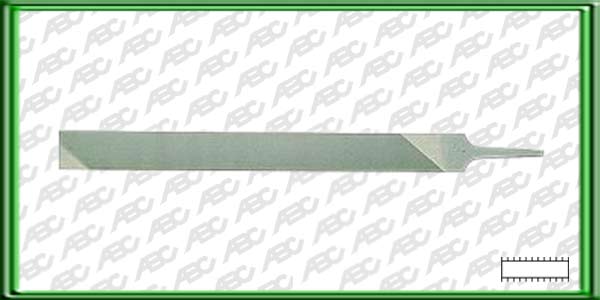 LIMA DE MECANICO PARA TORNEAR EMBALAJE INDUSTRIAL SIN MANGO. LARGO: 250 mm // ANCHO: 5.5 mm // DIENTES POR PULGADA: 16 // TIPO DE PICADO: FINO