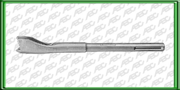 CONCEL ACANALADO Longitud Total: 250 mm. Filo de Corte: 22 mm. Realizar canaletas en paredes de ladrillo y materiales similares.