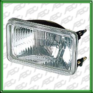 OPTICA LINEA AGRICOLA JOHN DEERE - FARO DELANTERO RECTANGULAR HALOGENO ALTA Y BAJA.  LAMP. H-4 PARA TRACTORES 5600. 5700. 6300. 6500. 6600. 7500 (NRO  ORIGINAL DQ 25062.)  CAJA X 6 UNID.