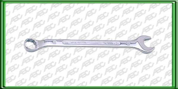 LLAVE COMBINADA INDIVIDUAL MIXTAS ACODADA. Extremo abierto angulo 15?. Extremo cerrado 10? acodado. Igual apertura en ambos extremos. // LARGO: 135 mm // APERTURA: 10 mm
