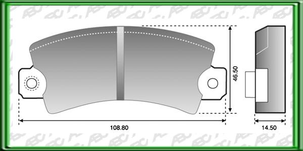 PASTILLAS DE FRENO FIAT 147 AÃ±o: 83Â»86 Posicion: DELANTERO Caliper: BENDIX // FIAT BRIO AÃ±o: 83Â»86 Posicion: DELANTERO Caliper: BENDIX // FIAT FIORINO AÃ±o: 83Â»86 Posicion: DELANTERO Caliper: BENDIX - BRASIL // RENAULT 12 AÃ±o: 80>85 Posicion: DELANT