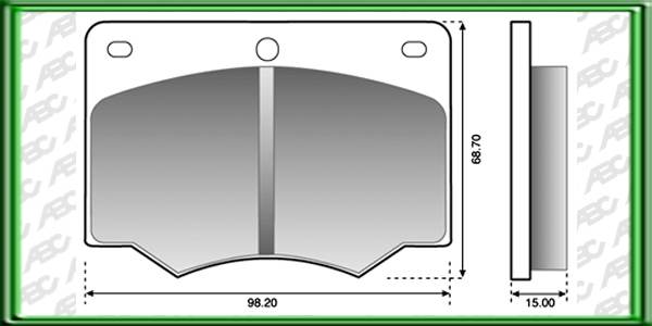 PASTILLAS DE FRENO FORD TAUNUS GHIA A?o: 76>85 Posicion: DELANTERO Caliper: BENDIX // FORD TAUNUS L A?o: 76>85 Posicion: DELANTERO Caliper: BENDIX // VOLKSWAGEN KOMBI A?o: 76>85 Posicion: DELANTERO Caliper: LUCAS GIRLING - (Caliper Bendix) // Dimens  ione