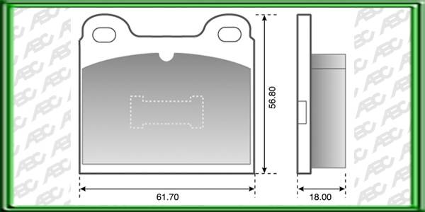 PASTILLAS DE FRENO VOLKSWAGEN GOL AÃ±o: 83>93 Posicion: DELANTERO // VOLKSWAGEN GOL 1.6 AÃ±o: 92>93 Posicion: DELANTERO Caliper: ATE-TEVES // VOLKSWAGEN GOL 1000 AÃ±o: 92>93 Posicion: DELANTERO Caliper: ATE-TEVES // VOLKSWAGEN PARATI AÃ±o: 82>96 Posici  o