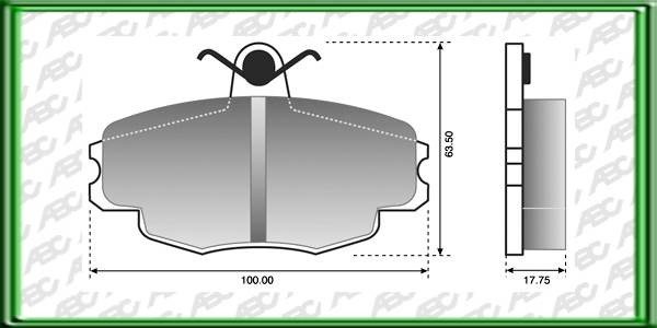 PASTILLAS DE FRENO FIAT DUNA AÃ±o: 91Â» Posicion: DELANTERO Caliper: LUCAS GIRLING // FIAT UNO CL 1.6 AÃ±o: 91Â» Posicion: DELANTERO Caliper: ATE-TEVES // FIAT UNO CLD AÃ±o: 91Â» Posicion: DELANTERO Caliper: ATE-TEVES // Dimensiones: Alto: 63.50 Largo: 10