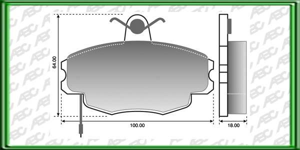 PASTILLAS DE FRENO RENAULT 19 RT AÃ±o: 96Â» Posicion: DELANTERO Caliper: LUCAS GIRLING // RENAULT CLIO RT AÃ±o: 96Â» Posicion: DELANTERO // RENAULT MEGANE AÃ±o: 96Â» Posicion: DELANTERO Caliper: LUCAS GIRLING // Dimensiones: Alto: 64.00 Largo: - Espesor: