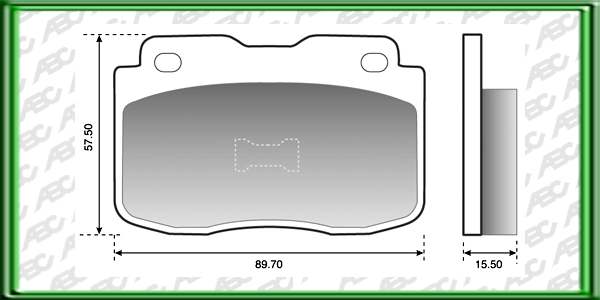 PASTILLAS DE FRENO FIAT 147 AÃ±o: 83>85 Posicion: DELANTERO Caliper: ATE-TEVES - Brasilero - ARGENTINA // FIAT OGGI AÃ±o: 83>85 Posicion: DELANTERO // FIAT PANORAMA AÃ±o: 80>86 Posicion: DELANTERO // FORD BELINA 4x4 AÃ±o: 85>87 Posicion: DELANTERO //  FOR