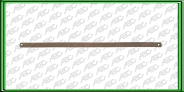 HOJA DE SIERRA ACERO DE CARBONO TEMPLADO. Para Mini-arcos de sierra. // LARGO: 150 mm // DIENTES POR PULGADAS: 12 // 12. Dientes/cm x 10 Unidades