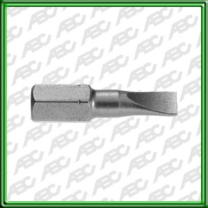 PUNTA DE ATORNILLAR PLANOS Tama?o: 0.8 - 5.5. Longitud: 25 mm. Tipo de embalaje: bolsa de plastico. Unidad de embalaje: 25.