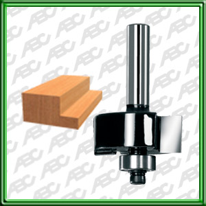 RIBETEADO Y ENCAJE CON RODAMIENTOS ? 1/2 pulg. n? de cortes: 2. Ancho de corte: 1 pulg. Alto de corte: 1/2 pulg. Alto total: 21/8 pulg. Vastago: 1/4. RPM max: 30000. Unidad de embalaje: 1