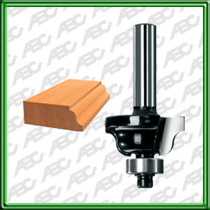 MOLDURA ROMANA CON RODAMIENTO ? 1/2 pulg. n? de cortes: 2. Ancho de corte: 5/16 pulg. Alto de corte: 1/2 pulg. Radio de corte: 4 pulg. Alto total: 2 1/8 pulg. Vastago: 1/4. RPM max: 30000. Unidad de embalaje: 1