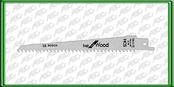 HOJA DE SIERRA SABLE S 644 D. Material: HCS. Longitud: 150 mm. Distancia entre dientes: 4.3 mm. Tipo de dientes: T. Para cortar madera. MFD aglomerado y madera verde. Unidad de embalaje: 5