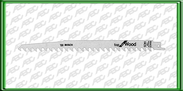 HOJA DE SIERRA SABLE S 1542 K. Material: HCS. Longitud: 240 mm. Distancia entre dientes: 8.5 mm. Tipo de dientes: T. Para cortar madera verde. Unidad de embalaje: 5