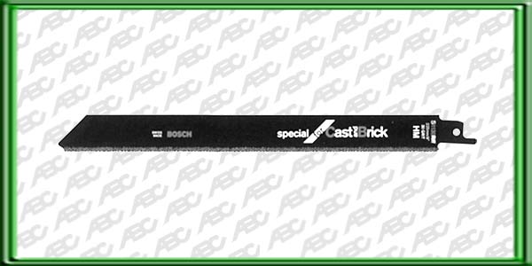 HOJA DE SIERRA SABLE S 1130 RIFF. Material: HM. Longitud: 225 mm. Distancia entre dientes: Grano 30. Tipo de dientes: Revestido. Para cortar fibra de vidrio e isopor. Unidad de embalaje: 2