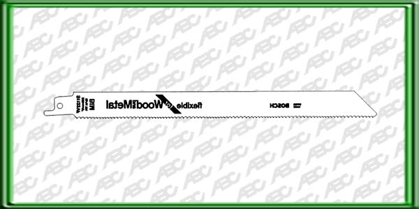 HOJA DE SIERRA SABLE S 1411 DF. Material: BIM. Longitud: 225 mm. Distancia entre dientes: 1.8 - 2.6 mm. Tipo de dientes: T. Para cortar hierro. aluminio. plastico. madera con clavos y fibra de vidrio. Uni dad de embalaje: 5