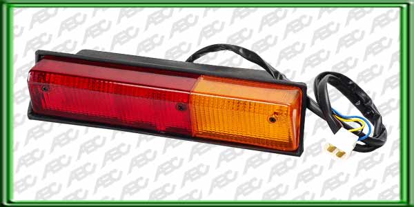 OPTICA LINEA AGRICOLA PAUNY / ZANELLO - FARO TRASERO IZQUIERDO ROJO/AMBAR. 3 FUNCIONES. 24 V. CAJA X 8 UNID.