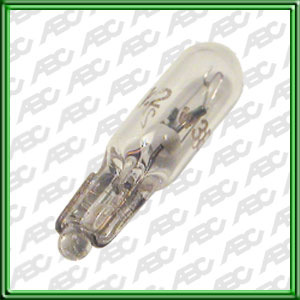 LAMPARA MINIATURA 24 VOLTS TABLEROS E INSTRUMENTOS (CASQUILLO DE VIDRIO) STANDARD 1.2 WATTS W2x4.6d