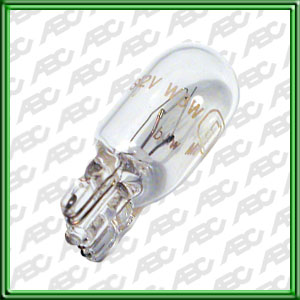 LAMPARA MINIATURA 12 VOLTS TABLEROS E INSTRUMENTOS (CASQUILLO DE VIDRIO) STANDARD 3 WATTS W2.1x9.5d W3W