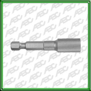 VASTAGO UNIVERSAL Para la maquina 1423. Accionamiento: 1/4 pulg. Imantado. Longitud: 57 mm. Adaptador magnetico compatible con vastago hexagonal 1/4 pulg. Unidad de embalaje: 1