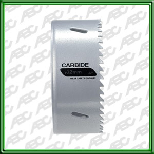 SIERRA DE COPA CON PLAQUITAS DE METAL DURO. DIAMETRO: 111 mm o 4.3/8 // Para ladrillos. baldosas. plasticos reforzados. Se adaptan a todo tipo de taladros