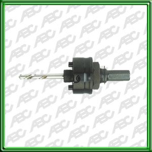 SOPORTE PARA SIERRA DE COPA. Con seguro de arrastre. Mango Hexagonal 11.1 mm // Para DIAMETRO: 32 mm a 210 mm