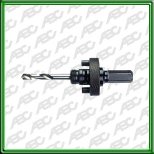 SOPORTE PARA SIERRA DE COPA. Con seguro de arrastre. Mango Hexagonal 11.1 mm // Para DIAMETRO: 32 mm a 210 mm