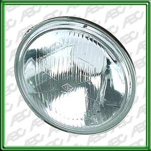 OPTICA LINEA AUTO UNIVERSAL 5 3/4 REDONDA - (130 MM) - 1995. ALTA Y BAJA. PARA LAMPARAS P45T. CAJA X 16UNID.