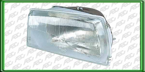 OPTICA LINEA AUTO PEUGEOT 504  -> 86 IZQUIERDO - Faro asimetrico. Para lamparas P45T. Caja x 4 unid.