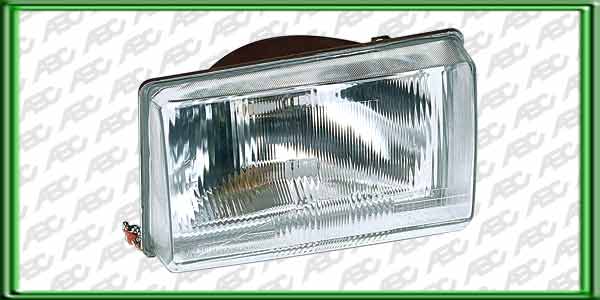 OPTICA LINEA AUTO VOLKSWAGEN 1500 80 -> DERECHO - Faro asimetrico - Solo Argentina. Para lamparas P45T. Caja x 4 unid.