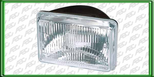 OPTICA LINEA BUSES - CAMIONES - COLECTIVOS IVECO 619 / 697 - Faro asimetrico. Para lamparas P45T. Nro orig: 48368/01. Caja x 4 unid.