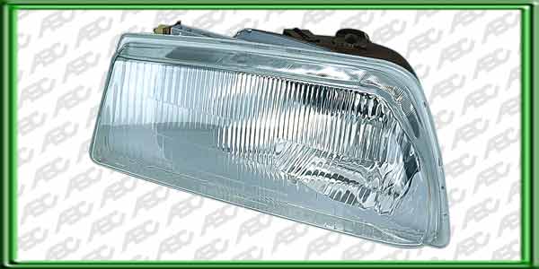 OPTICA LINEA AUTO PEUGEOT 505  -> 91 IZQUIERDO - Faro asimetrico halogeno. Para lamparas H4. Caja x 4 unid.