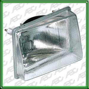 OPTICA LINEA AUTO FIAT DUNA -> 92 / FIORINO -> 92 / PREMIO  -> 92 / UNO -> 92 DERECHO - Faro asimetrico con luz posicion. Para lamparas H4. Caja x 4 unid.