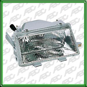 OPTICA LINEA AUTO RENAULT 9 Fase III 86 -> 97 / 11 Fase III 86 -> 97 DERECHO - Faro asimetrico con luz de posicion. Para lamparas H4. Caja x 4 unid.