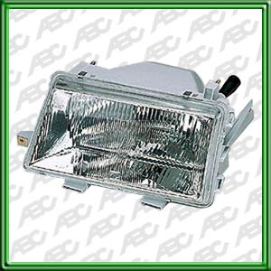 OPTICA LINEA AUTO RENAULT 9 Fase III 86 -> 97 / 11 Fase III 86 -> 97 IZQUIERDO - Faro asimetrico con luz de posicion. Para lamparas H4. Caja x 4 unid.