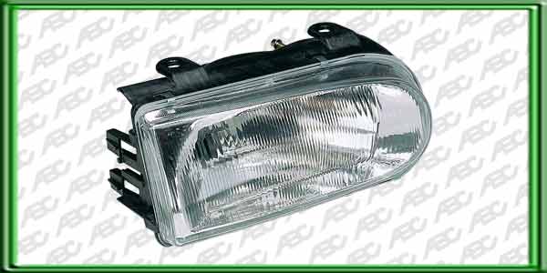 OPTICA LINEA AUTO VOLKSWAGEN GOL 95 DERECHO - Faro principal halogeno con luz de posicion. Tipo CIBIE. Para lamparas H4. Caja x 4 unid.