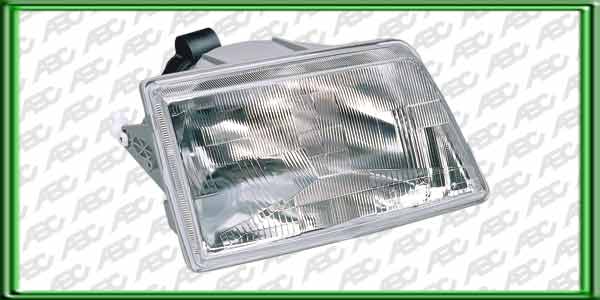 OPTICA LINEA AUTO PEUGEOT 205 DERECHO - Faro asimetrico halogeno con luz de posicion. Para lamparas H4. Caja x 4 unid.
