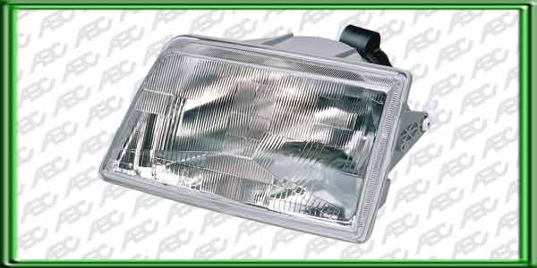 OPTICA LINEA AUTO PEUGEOT 205 IZQUIERDO - Faro asimetrico halogeno con luz de posicion. Para lamparas H4. Caja x 4 unid.