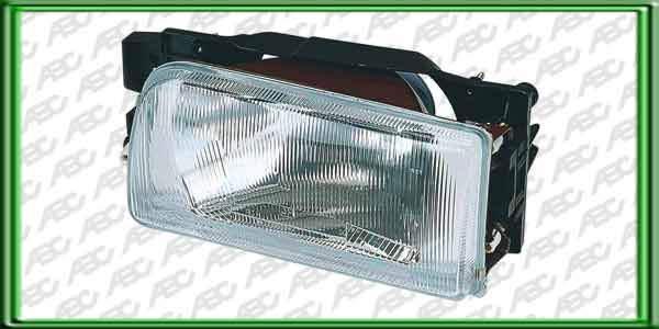 OPTICA LINEA AUTO VOLKSWAGEN GOL 91 -> 95 / SAVEIRO 91 -> 95 / SENDA 91 -> 95  IZQUIERDO - FARO ASIMETRICO CON LUZ DE POSICION Y SOPORTE. TIPO VIC. PARA LAMPARAS H4. CAJA X 6 UNID ( REEMPLAZA A 725I ).