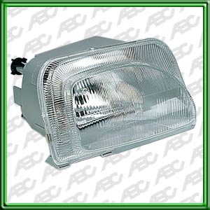 OPTICA LINEA AUTO RENAULT EXPRESS Fase III 95 -> DERECHO - Faro asimetrico halogeno. Para lamparas H4. Caja x 4 unid.