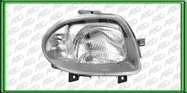 OPTICA LINEA AUTO RENAULT CLIO II 00 -> IZQUIERDO - FARO ASIMETRICO CON LUZ DE POSICION Y GIRO. PARA LAMPARAS H4. CAJA X 4 UNID.
