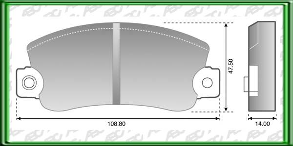 PASTILLAS DE FRENO FORD GALAXY A?o: 91>94 Posicion: DELANTERO Caliper: ATE-TEVES // FORD VERSAILLES GLS A?o: 91>94 Posicion: DELANTERO  // VOLKSWAGEN GOL GTI A?o: 91>94 Posicion: DELANTERO Caliper: ATE-TEVES // VOLKSWAGEN GOL GTI 2.0 A?o: 88>94 Posi cion: