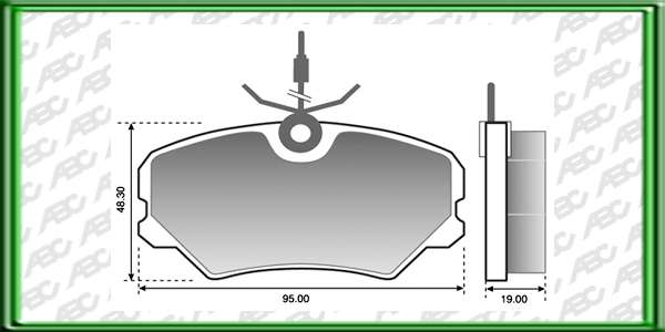 PASTILLAS DE FRENO MERCEDES BENZ 190 A?o: 92>96 Posicion: DELANTERO Caliper: LUCAS GIRLING - // PEUGEOT 405 BREAK A?o: 92? Posicion: DELANTERO Caliper: LUCAS GIRLING - Caliper importado - ARGENTINA // Dimensiones: Alto: 48.30 Largo: 95.00 Espesor: 1 36770